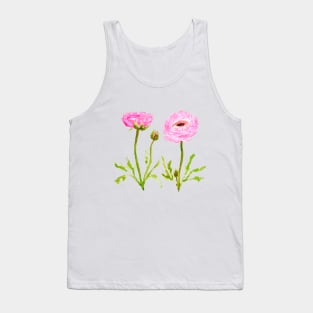 2 pink  ranunculus flowers Tank Top